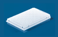 Microplaque PCR 384 puits blanc cadre complet profil bas roche